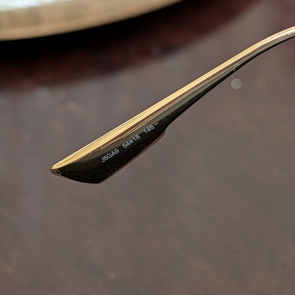 Dior Gold and Black Sunglasses - Picture 5 of 8